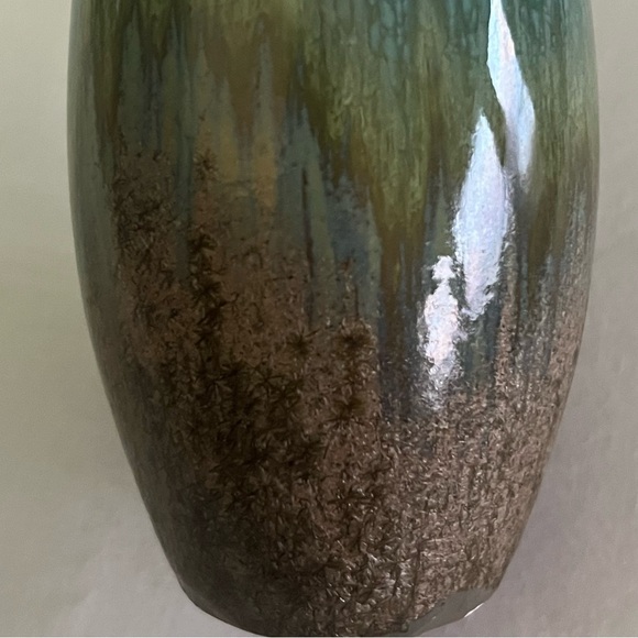 Blue and Brown Glaze Pottery Vase - Picture 3 of 14